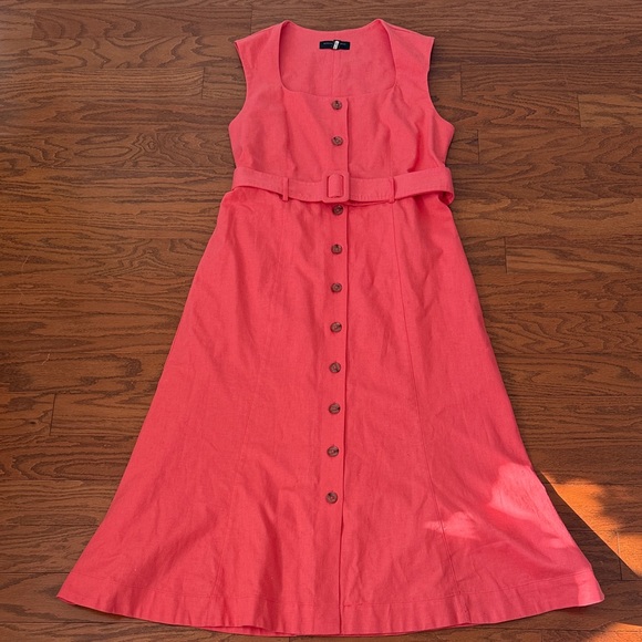 Banana Republic Dresses & Skirts - Banana Republic linen blend button front midi dress